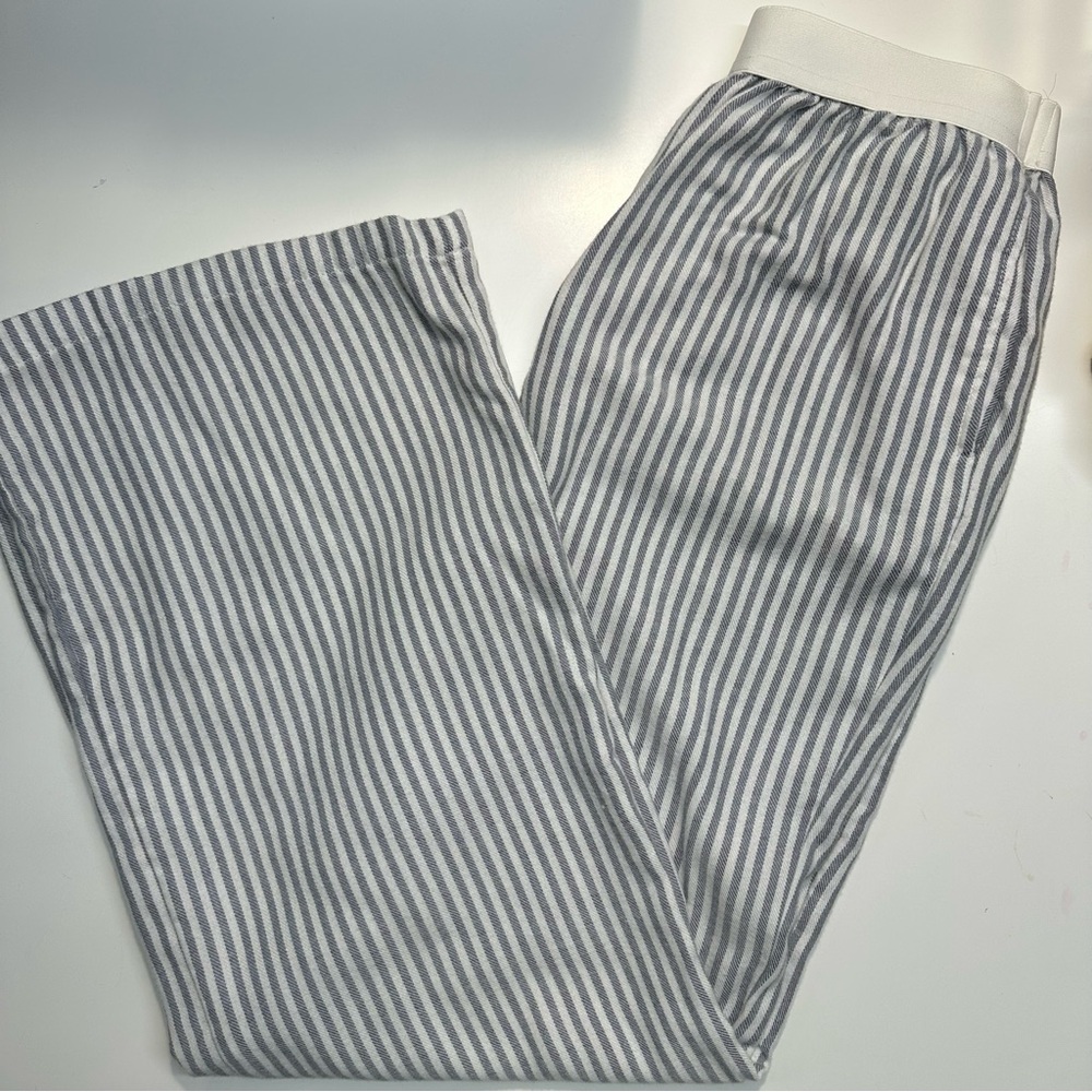 Sincerely Jules Striped Wide Leg Elastic Waist Pant XS
